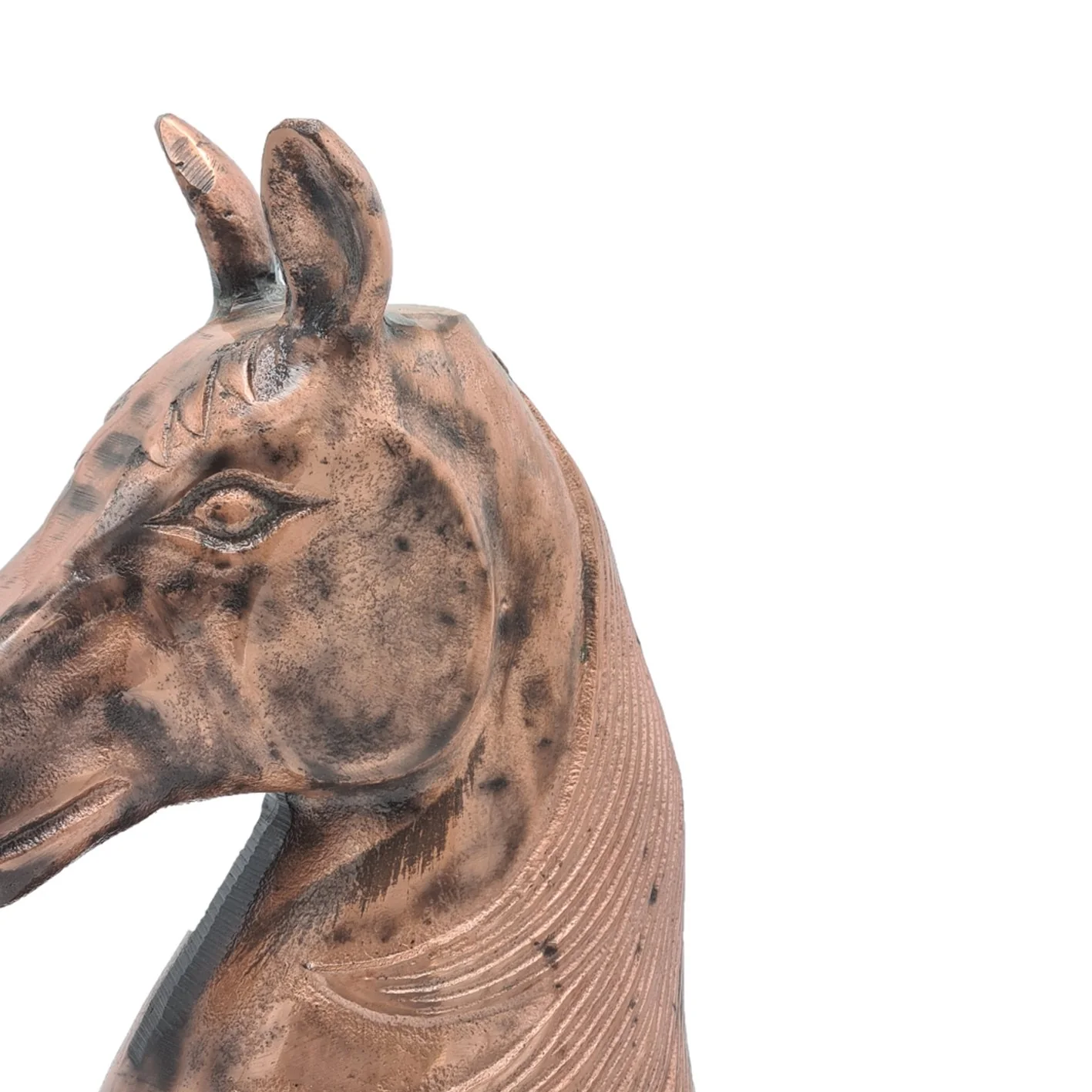 Paardenhoofd Schaakstuk – Koperkleurig & Handgemaakt (31 cm) - Afbeelding 6