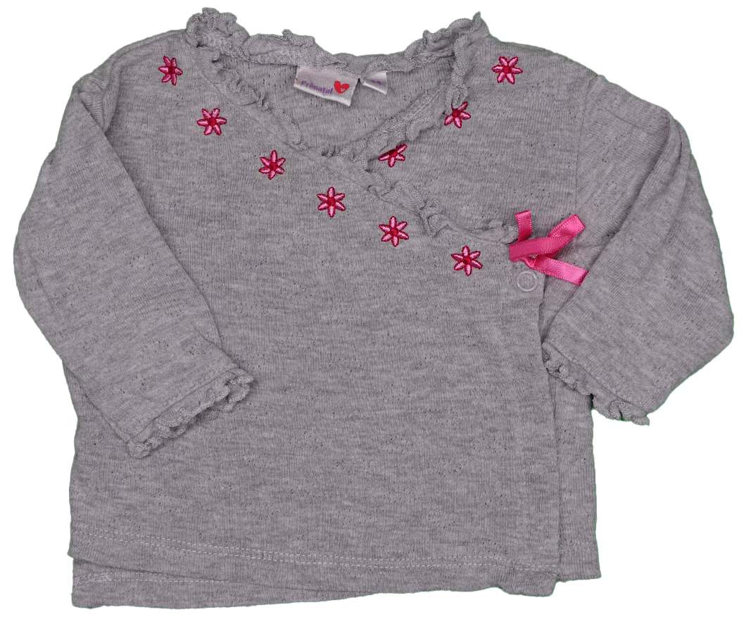 Prénatal grijze overslag longsleeve - Afbeelding 2