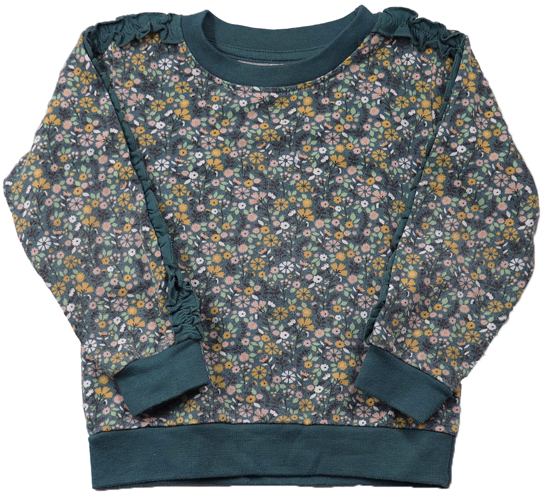 Groene bloemen sweater - Afbeelding 2