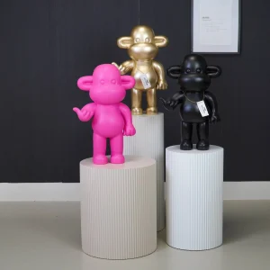 Beeld Aap Hang Loose – Goud, Zwart of Roze | 3 Formaten