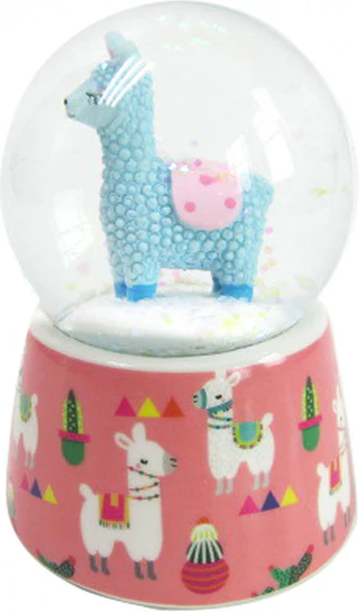 Lama Sneeuwbol Blauw – Schattig Kinderkamer Cadeau